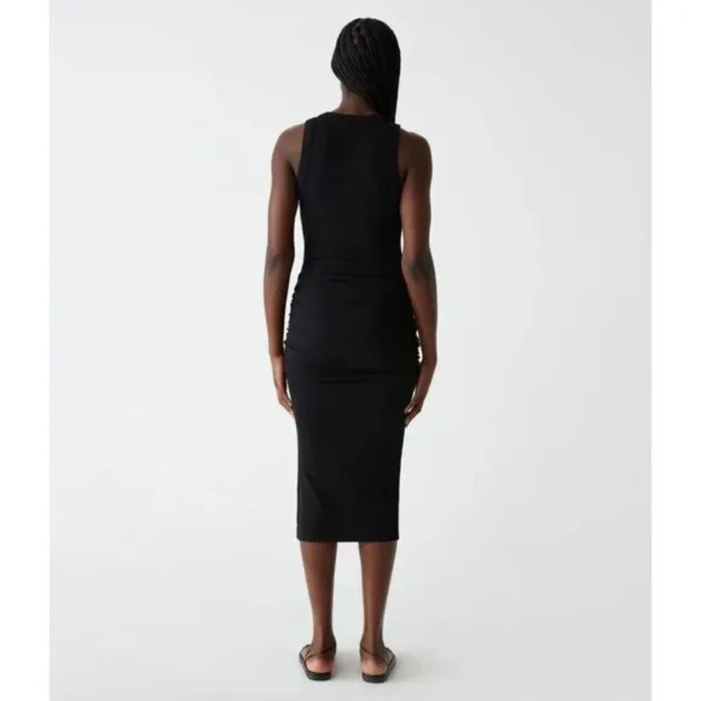 Michael Stars Wren Ribbed Midi Dress | Size M - Picture 2 of 5